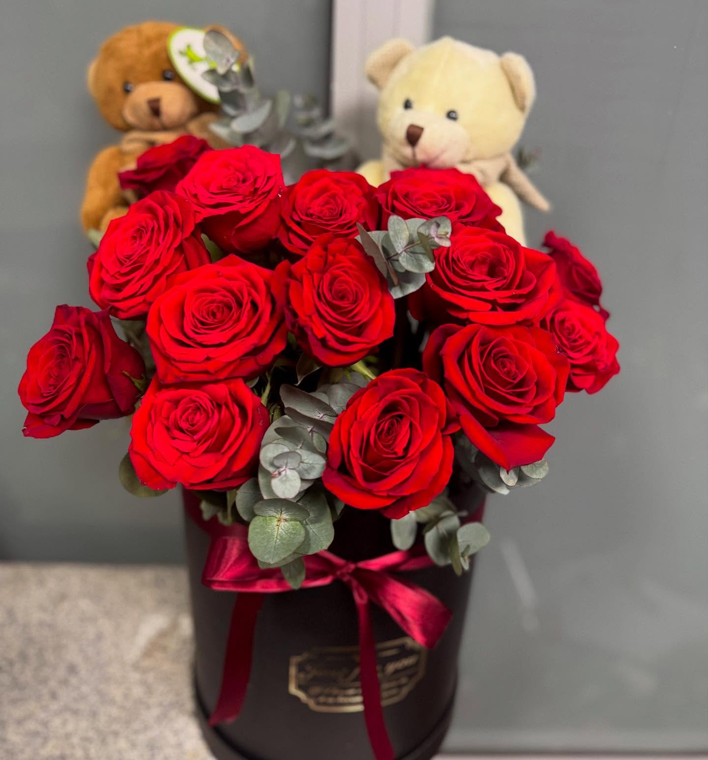 Premium rose box — flower box Podgorica, Cvjećara Anturijum